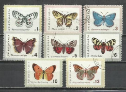 0431O-SERIE COMPLETA BULGARIA 1962 Nº 1155/1162 MARIPOSAS INSECTOS. - Papillons