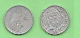 Botswana 1 Thebe 1984 Aluminum Coin Africa States - Botswana