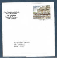 Bande De Revue Affr. 0,53 € "La Roque Gageac - Dordogne" Obl. Tàd Illisible - Lettres & Documents