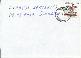 Lithuania Cover Sent To Siauliai Radviliskis 11-11-2003 Single Franked BIRD Stamp - Lithuania