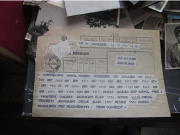 Telegram Beograd To Bucuresti  1957 - Lettres & Documents