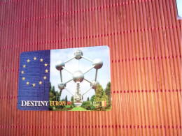 Atomium Prepaidcard Brussels Used  Rare - Carte GSM, Ricarica & Prepagata