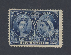 KOSTENLOSER VERSAND - Canada MHR Stamp; #54-5c Victoria Jubilee MHR RC Fine+ Guide Value = $40.00 - Unused Stamps