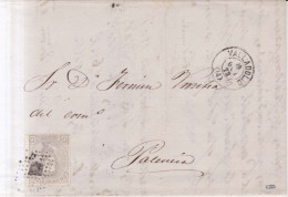 Año 1872 Edifil 122 Amadeo I  Carta  Matasellos Rombo Valladolid Membrete R.Gabilondo Hermanos - Lettres & Documents