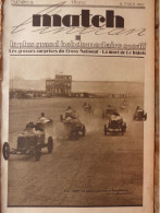 MATCH L'Intran 1927 Sport Automobile Montlhéry Tennis Rugby Boxe Cross-Country Cyclisme Football Mort De Le Bidois - Autres & Non Classés