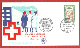 FDC SEMAINE DES HOPITAUX PARIS 5 5 1962 - 1960-1969