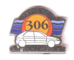 VP38bis Pin's PEUGEOT 306 Avec Cartouche C'est Nous QUALITE ARTHUS NON SIGNE Metargent Achat Immédiat - Peugeot