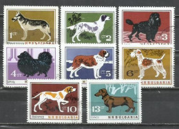 0431P-SERIE COMPLETA BULGARIA 1964 Nº 1262/1269 PERROS CANES - Gebraucht