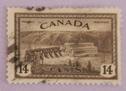 CANADA YT 221 OBLITÉRÉ "BARRAGE SUR LE SAINT MAURICE " ANNÉE 1946 - Usati