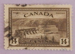 CANADA YT 221 OBLITÉRÉ "BARRAGE SUR LE SAINT MAURICE " ANNÉE 1946 - Gebraucht