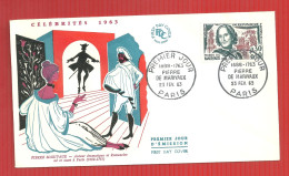 FDC MARIVAUX  PARIS  23 2 1963 - 1960-1969