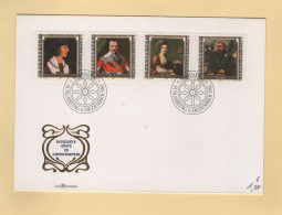 Liechtenstein - 1982 - N°750 à 753 - FDC - Visiteurs Celebres - Briefe U. Dokumente