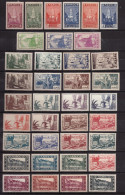 MAROC - Paysages & Monuments - 1939-1942 - Série Complète De 37 Tmbres Neufs ** - Cote  51 € - Unused Stamps