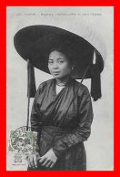 CPA HAÏPHONG (Viêt-Nam)  Femme Coiffée Du Grand Chapeau...H889 - Viêt-Nam