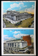 ► RAILROAD STATIONS    Vintage Card 1920s     - NEW YORK - Transportmiddelen