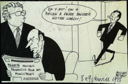 ► Coupure De Presse   Le Figaro Jacques Faisant 1983  Mitterrand Mauroy Delors On A Fait Baisser Notre Crédit - 1950 à Nos Jours