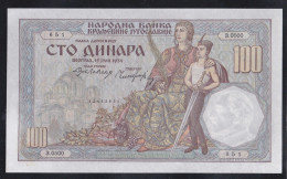 100 Dinara 1934 Unc - Yugoslavia