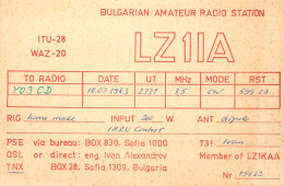 Bulgaria Radio Ameteur QSL Post Card Y03CD LZ1IA 1983 - Bulgarie