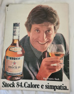 PUBBLICITA' STOCK 84 CON GIGI PROIETTI 1980 - Alcoholes