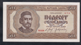 50 Dinara 1942 Unc - Joegoslavië