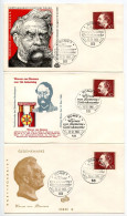 Germany, West 1966 3 FDCs Scott 968 Werner Von Siemens, Electrical Engineer & Inventor - 1961-1970