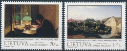 Mi 678-679 ** MNH / Paintings From National Museums, Antanas Žmuidzinavičius, Juozapas Marševskis - Lituania