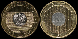 Poland. 2 Zloty. 2000 (Bi-Metallic. Coin KM#Y.374. Unc) Millennium - Polonia