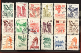 Yugoslavia - Engineering And Architecture (Series) From 1958 To 1966 - Used Stamps