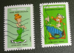 Delcampe - Frankrijk - 2019 - Michel 7315 En 7346 - Gebruikt - Used - Asterix - Mme Agecanonix - Abraracourcix - Gebraucht
