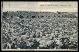 PONTE DE LIMA - FEIRAS E MERCADOS - Feira De Gado.(RARO) (Ed. E Cliché De José Marinho ) Carte Postale - Viana Do Castelo