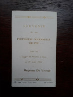 Profession Solennelle De Foi - Asse - 1956 - Huguette De Vriendt - Kommunion Und Konfirmazion