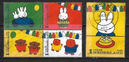 2020 Nijntje Van Dick Bruna Complete Gestempelde Serie Uit Het Vel NVPH 3881 A / E - Used Stamps