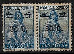 ANGOLA 1934 ISSUE OF 1932 SURCHARGED 30/1.40A - PAIR MNH (NP#71-P04-L3) - Angola