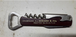 Décapsuleur Tire Bouchon Champagne Godard - Flessenopener