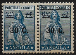 ANGOLA 1934 ISSUE OF 1932 SURCHARGED 30/1.40A - PAIR MNH (NP#71-P04-L3) - Angola