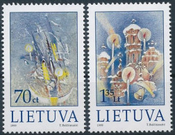 Mi 715-716 ** MNH / Christmas & New Year - Lituania