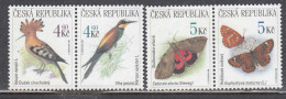 Czech Rep. 1999 - Birds And Butterflies, Mi-Nr. 207/10, MNH** - Ongebruikt