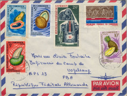 CAMERÚN , SOBRE CIRCULADO POR CORREO AÉREO , DOUALA - VOGELSANG - Cameroun (1960-...)