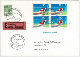 Schweiz 1979, Brief Express Basel Flughafen / Airport - Lettres & Documents