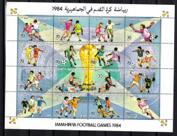 LIBYA 15.7.1984; Football; Miichel-N° 1363 - 1378; MNH, Neuf ** - Libyen