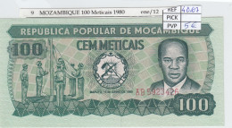 BILLETE MOZAMBIQUE 100 METICAIS 1980 P-126 SIN CIRCULAR - Autres - Afrique