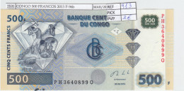 BILLETE CONGO 500 FRANCOS 2013 P-96b SIN CIRCULAR - Other - Africa