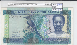 BILLETE GAMBIA 25 DALASIS 2001 P-22a SIN CIRCULAR - Otros – Africa