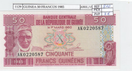 BILLETE GUINEA 50 FRANCOS 1985 P-29a SIN CIRCULAR - Otros – Africa