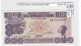 BILLETE GUINEA 100 FRANCOS 1985 P-30a.1 SIN CIRCULAR - Sonstige – Afrika
