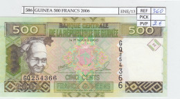 BILLETE GUINEA 500 FRANCOS 2006 P-39a SIN CIRCULAR - Sonstige – Afrika