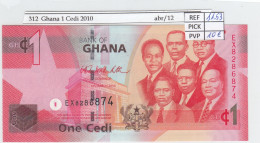 BILLETE GHANA 1 CEDI 2010 P-37b.2 SIN CIRCULAR - Andere - Afrika