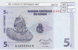 BILLETE CONGO 5 CENTIMOS 1997 P-81a SIN CIRCULAR - Sonstige – Afrika