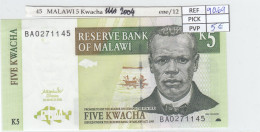 BILLETE MALAWI 5 KWACHA 2004 P-36b SIN CIRCULAR - Sonstige – Afrika