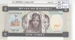 BILLETE ERITREA 1 NAKFA 1997 P-1 SIN CIRCULAR - Andere - Afrika